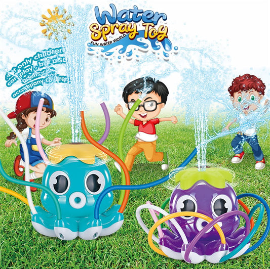 🎁Summer new🔥 children's rotatable outdoor water toy sprinkler octopus octopus toy🌊