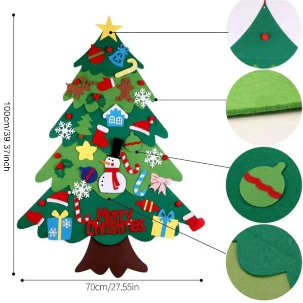 🎅2023 Early Christmas Sale 40% Off🎄DIY Felt Christmas Tree Set