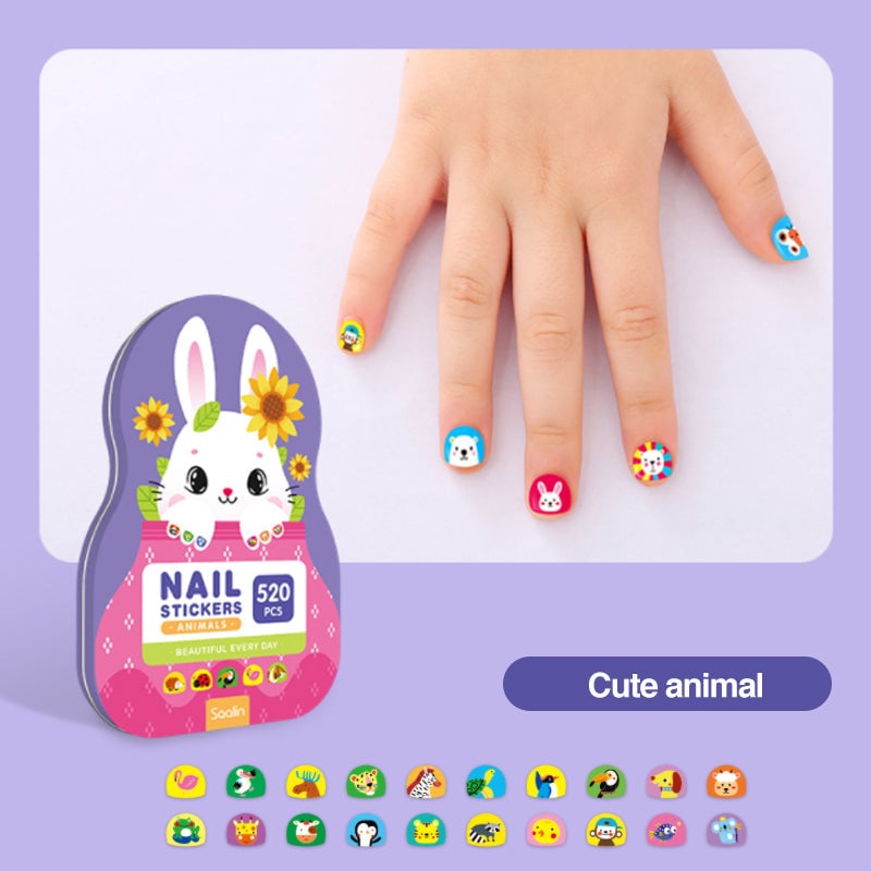 🌲Early Christmas Sale 40% OFF💗Kids Nail Stickers(520pcs )