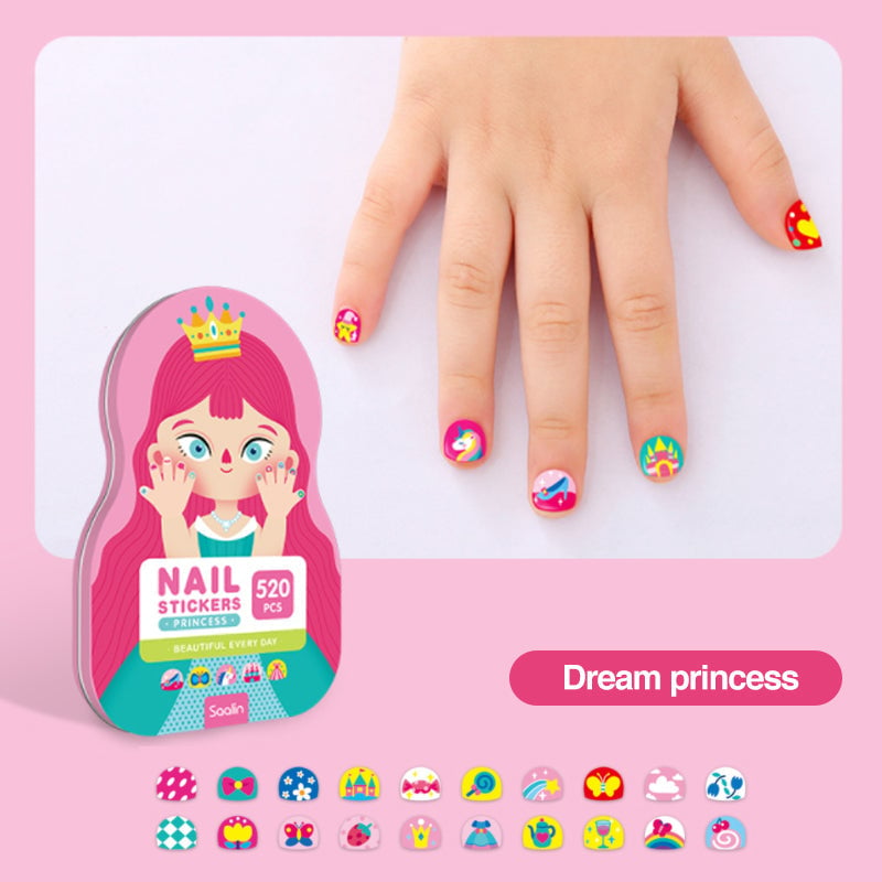 🌲Early Christmas Sale 40% OFF💗Kids Nail Stickers(520pcs )