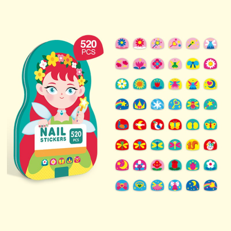 🌲Early Christmas Sale 40% OFF💗Kids Nail Stickers(520pcs )