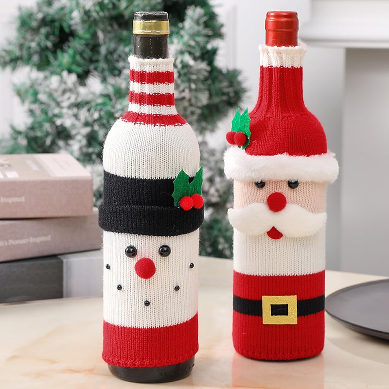 🎄Early Christmas Sale 49% OFF🎁Christmas Decorative Santa Wine Bottle Cover