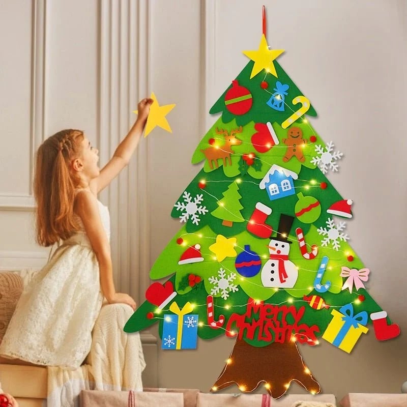 🎅2023 Early Christmas Sale 40% Off🎄DIY Felt Christmas Tree Set