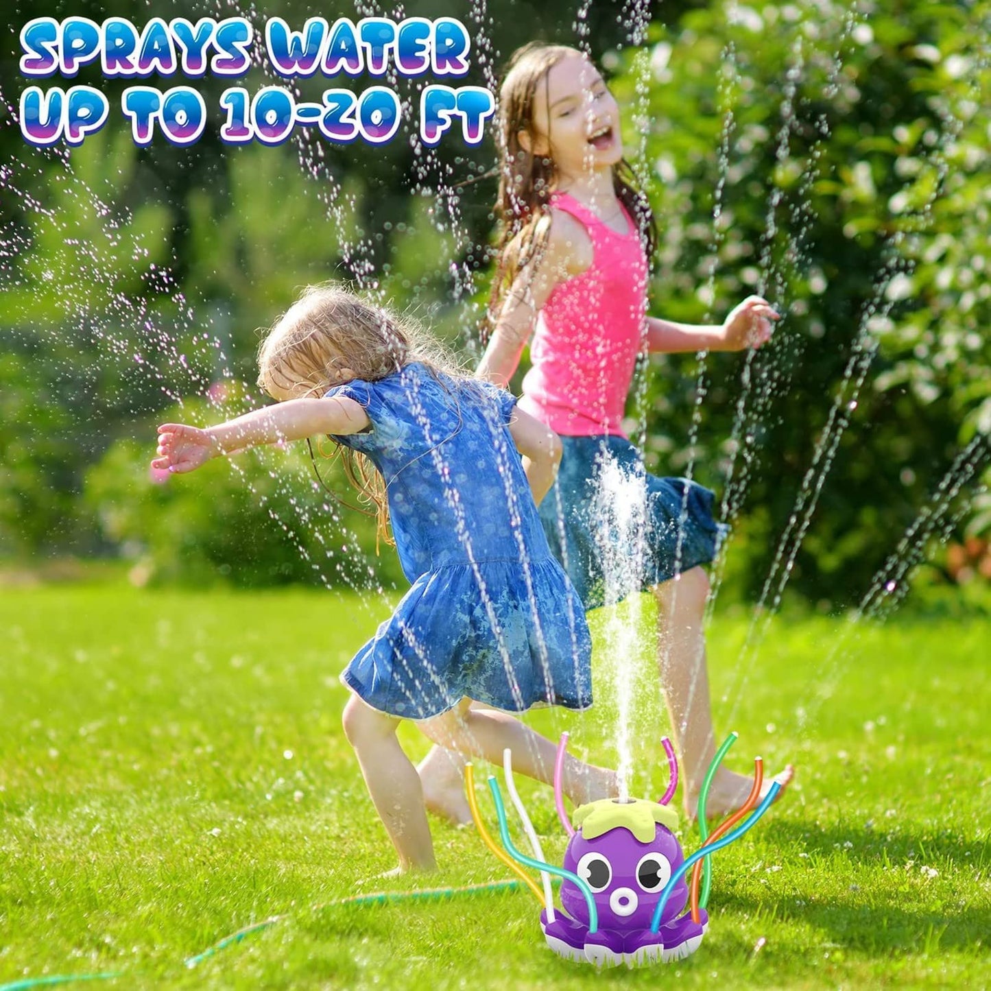 🎁Summer new🔥 children's rotatable outdoor water toy sprinkler octopus octopus toy🌊