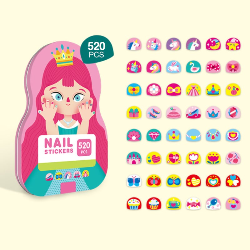 🌲Early Christmas Sale 40% OFF💗Kids Nail Stickers(520pcs )