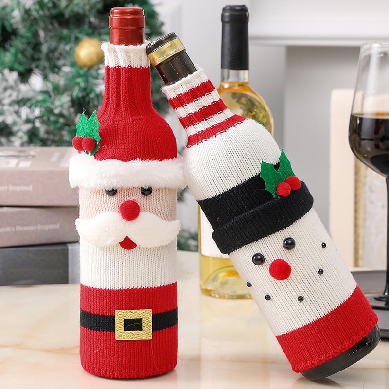 🎄Early Christmas Sale 49% OFF🎁Christmas Decorative Santa Wine Bottle Cover