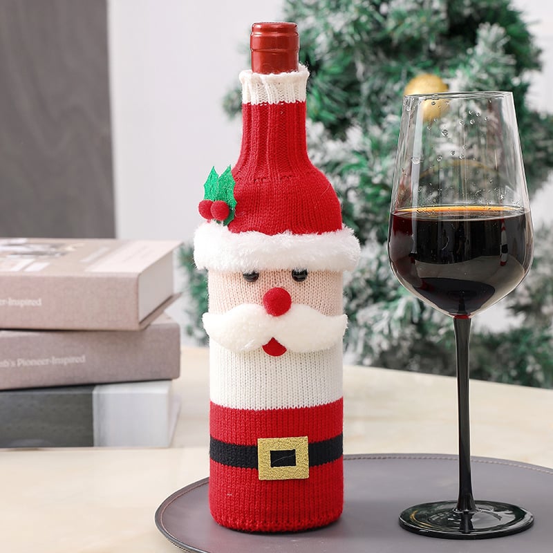 🎄Early Christmas Sale 49% OFF🎁Christmas Decorative Santa Wine Bottle Cover