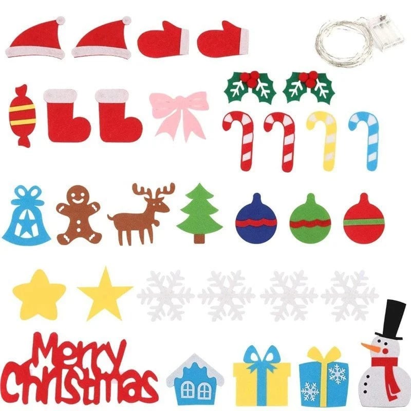 🎅2023 Early Christmas Sale 40% Off🎄DIY Felt Christmas Tree Set