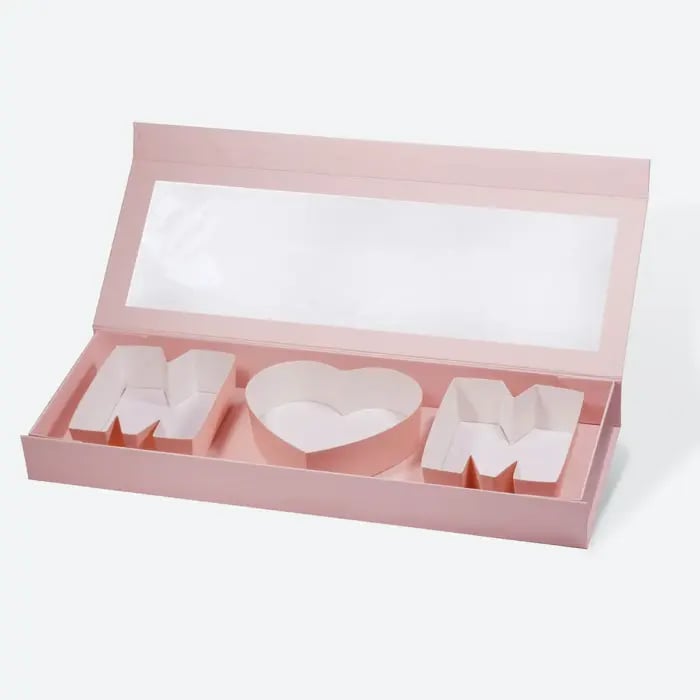 🎁Mother's day gift🔥MOM monogram Pink Magnetic Gift Box