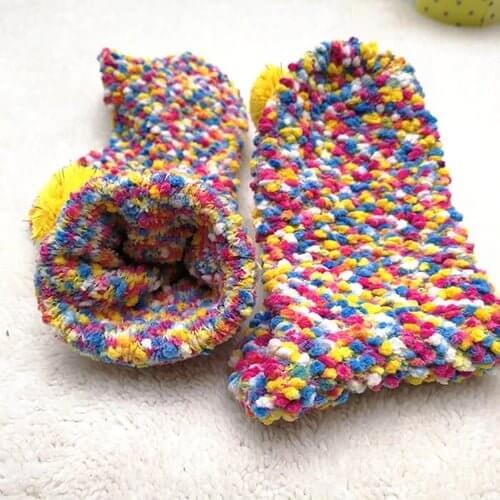 🌲 Early Christmas Sale 40% OFF🎁Cute Cake Winter Fuzzy Slipper Socks