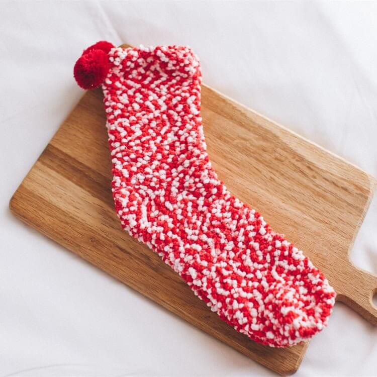 🌲 Early Christmas Sale 40% OFF🎁Cute Cake Winter Fuzzy Slipper Socks