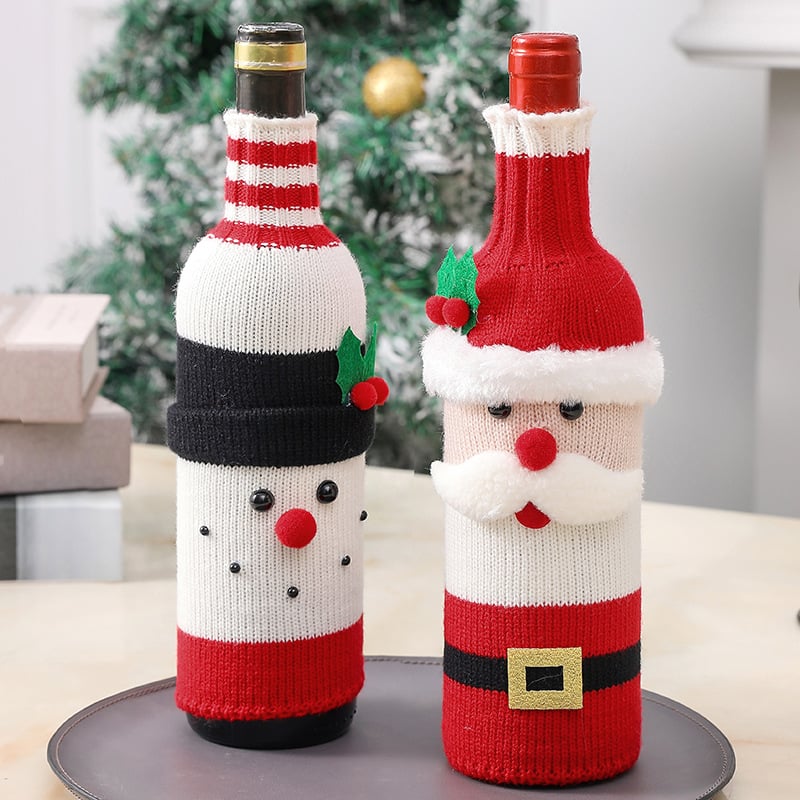 🎄Early Christmas Sale 49% OFF🎁Christmas Decorative Santa Wine Bottle Cover